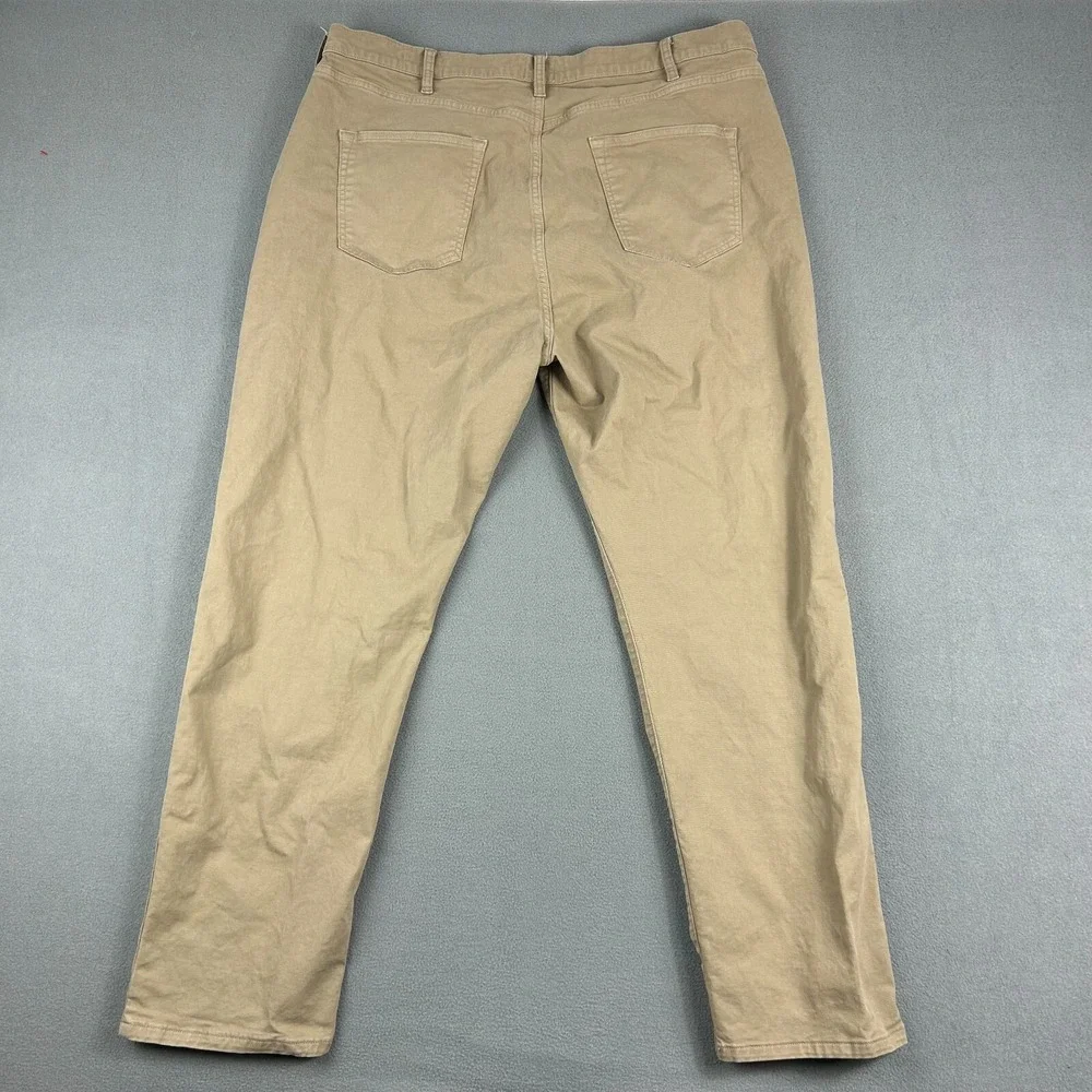 Flint And Tinder Pants Mens‎ 40x30 Tan Chino Tapered Fit Stretch Work Casual